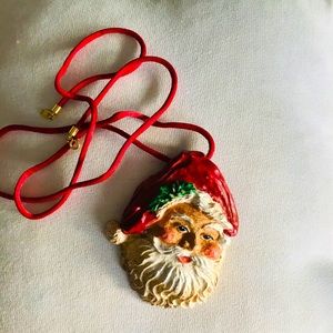 Rustic Santa Pendant